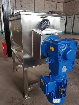 New 5 Cubic Foot Stainless Steel Ribbon Mixer, 3 HP #4679753