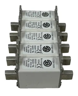 LOT OF 5 NEW BUSSMANN 170M1565 FUSES 63A 660-690V