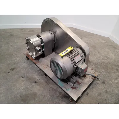 Used 5HP Tri-Clover Sanitary Positive Displacement Pump