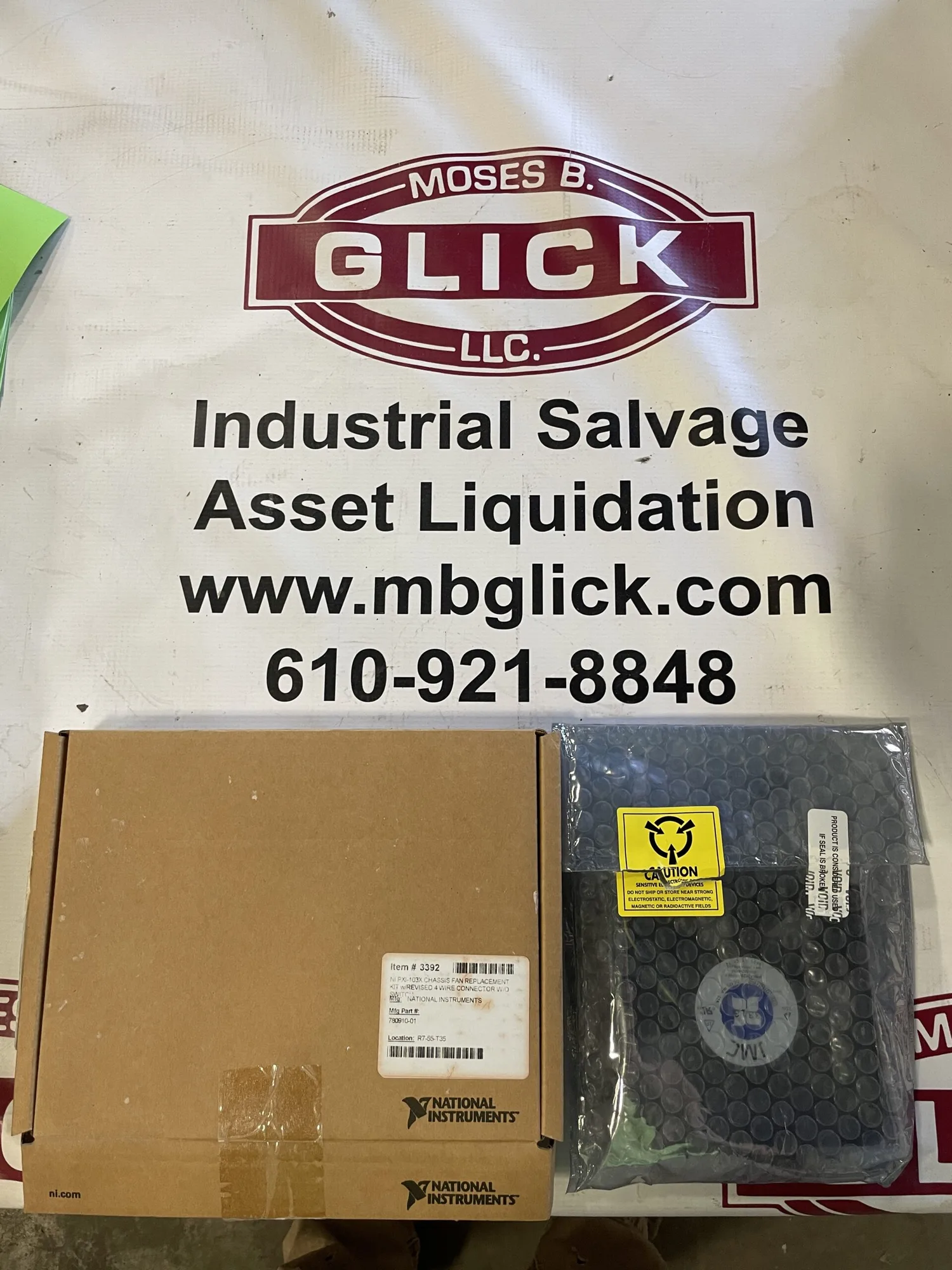 National Instruments 780910-01 NI PXI-103X Chassis Fan Replacement Kit -NIB