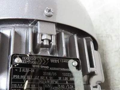 WEG W21 AL80-04 Watt Drive Gearmotor 1Hp 230/460V 171rpm Hollow Shaft Reducer