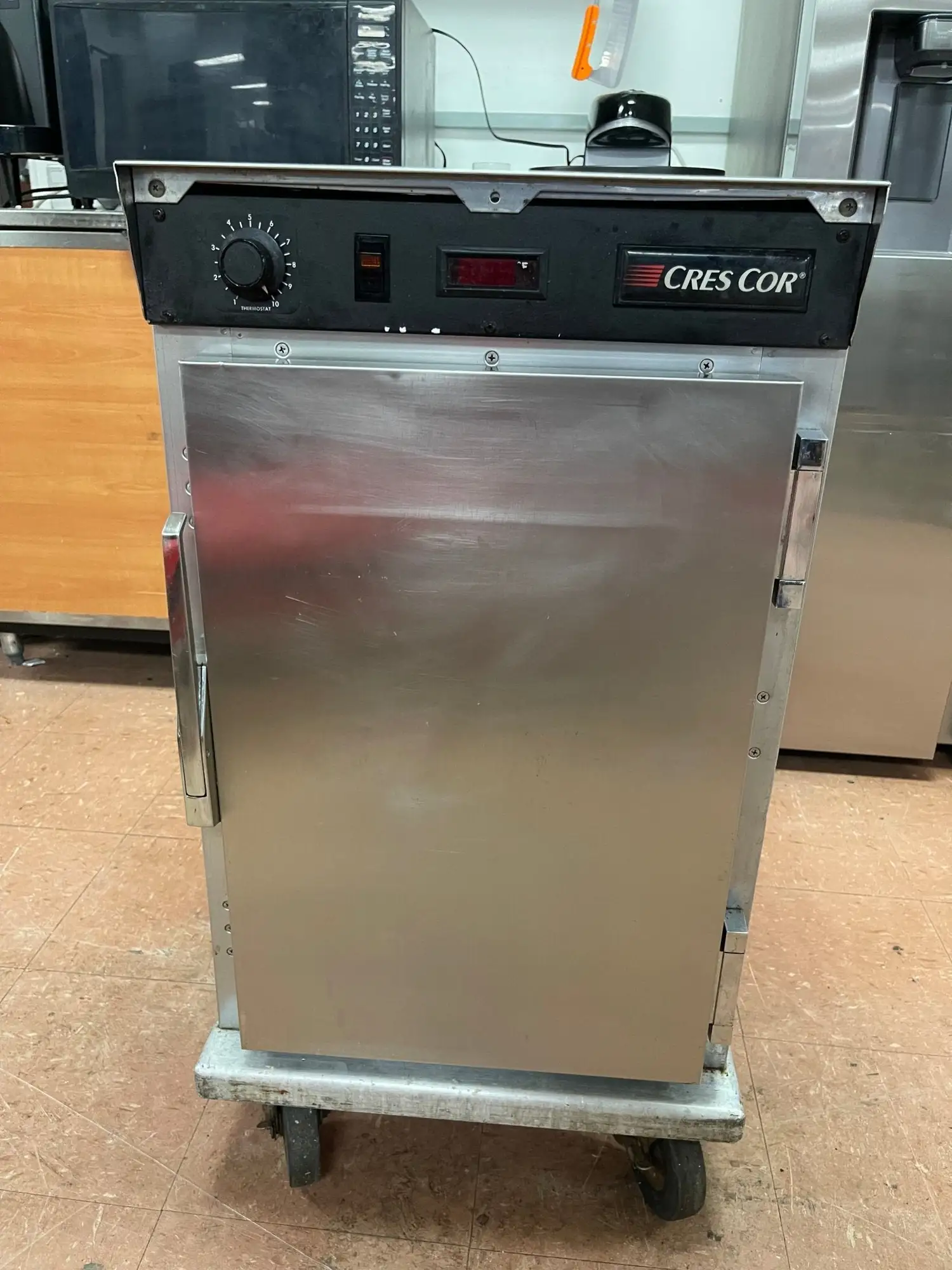 Used Cres-Cor Used Cres Cor H34B128 Half Size Insulated 8 Pan Heated Holding Cabinet Food Warmer 120V Hot Food Warming, Holding, & Transport Cabinets Illinois US | Falcon Restaurant Supply #1376270