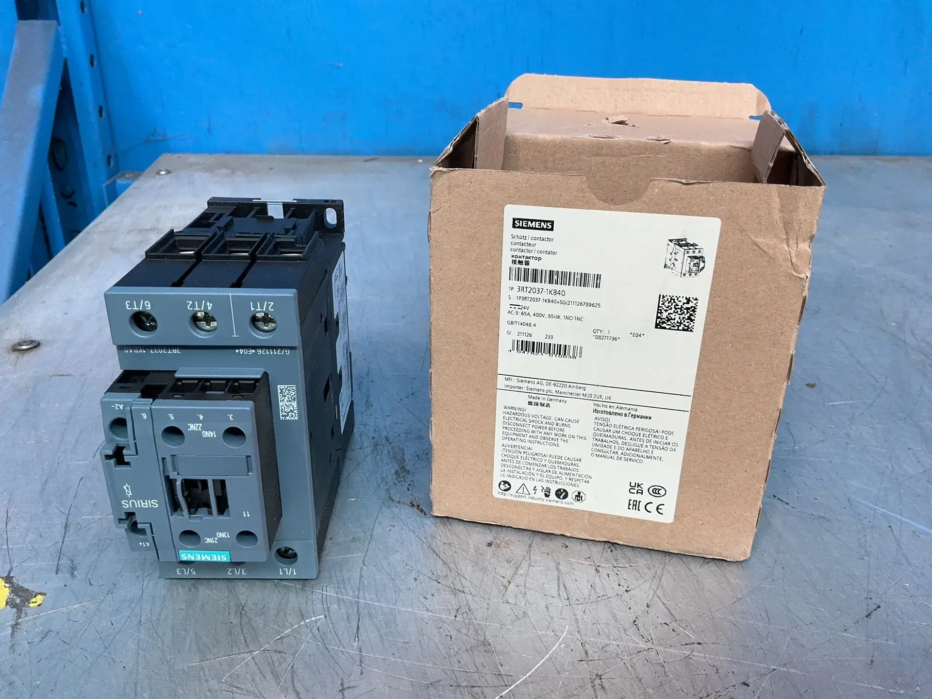 Used SIEMENS 3RT20371KB40 PLC Contactors Ohio US | HGR 24 #1305286