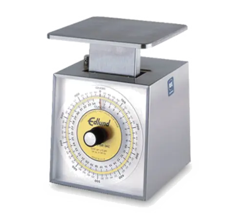 Edlund SR-11000C Rotating Dial Vertical Face Stainless Steel Scale, 25 lbs x 4 oz