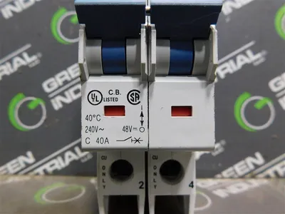 Lot of 4 Allen Bradley 1489-A2C400 Miniature Circuit Breakers 40A 240VAC Used