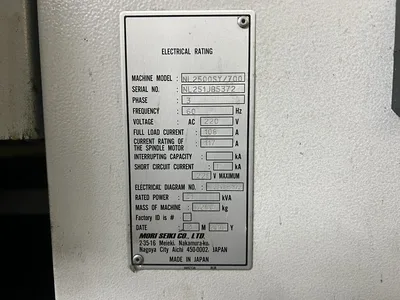 2010 MORI SEIKI NL2500SY/700