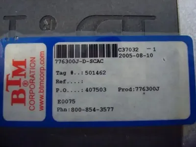 BTM 776300J-D-SCAC Power Clamp C37032-1 E0075 New