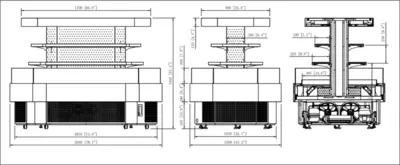 45-0002 Self Contained 79 Inch Deli Island