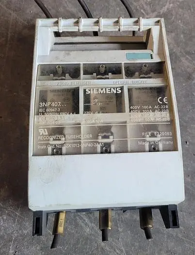 Used SIEMENS 3NP407 Misc Electrical & Power Parts Wisconsin US | Lemke Machinery Sales #313330