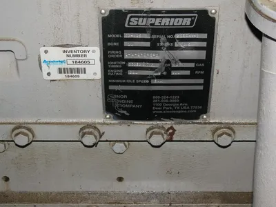 Used White Superior w WS 6G825 MW64 3 Stage Qty 2 Compressor Packages Oklahoma US | Borderless Services #1378268