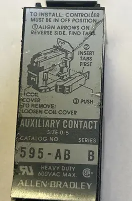 Used ALLEN-BRADLEY 595-AB Miscellaneous Equipment (Electrical & Power) | Surplus Asset Holdings #1193599