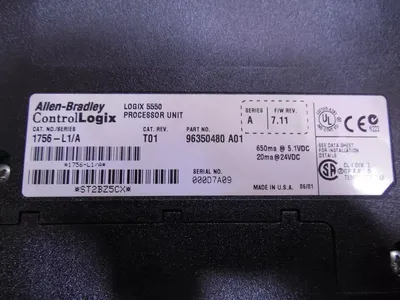 Allen Bradley 1756-L1/A ControlLogix Processor Rev. T01 Used
