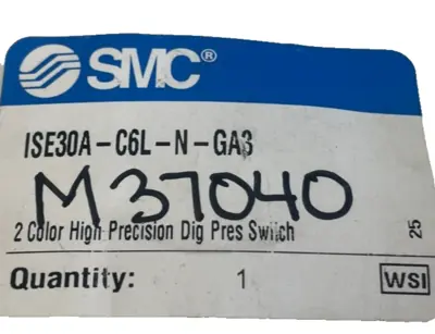 NEW SMC ISE30A-C6L-N-GA3 DIGITAL PRESSURE SWITCH ISE30AC6LN GA3