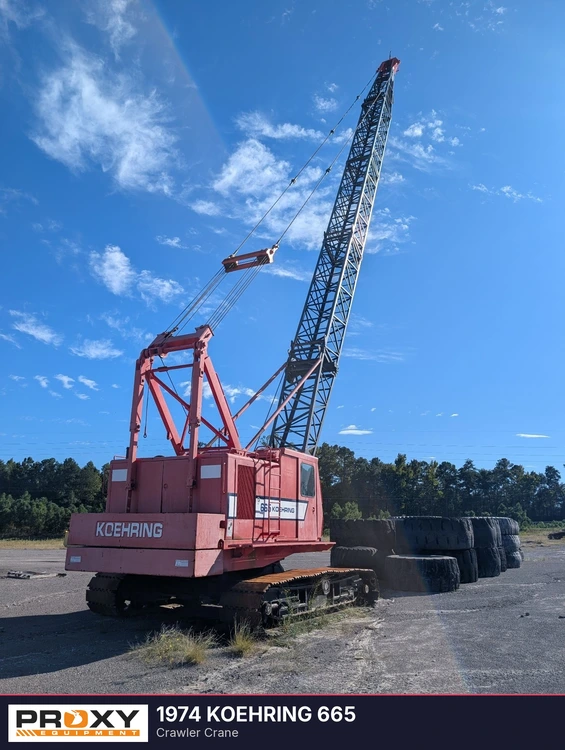 Used 1974 KOEHRING 665 Crawler Cranes Alabama US | Proxy Equipment #1567988