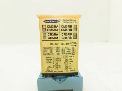 Banner CM3RA Sensor Amplifier Module Maxi-Amp CM Series