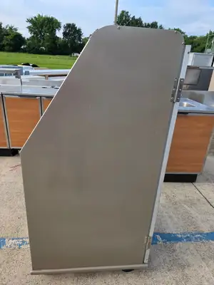 Used Lockwood Used Lockwood CA57-RR15-CD-S-L Mobile 15 Baking Sheet Enclosed Display - SS387 - RK Food Storage & Transportation Illinois US | Falcon Restaurant Supply #1373780