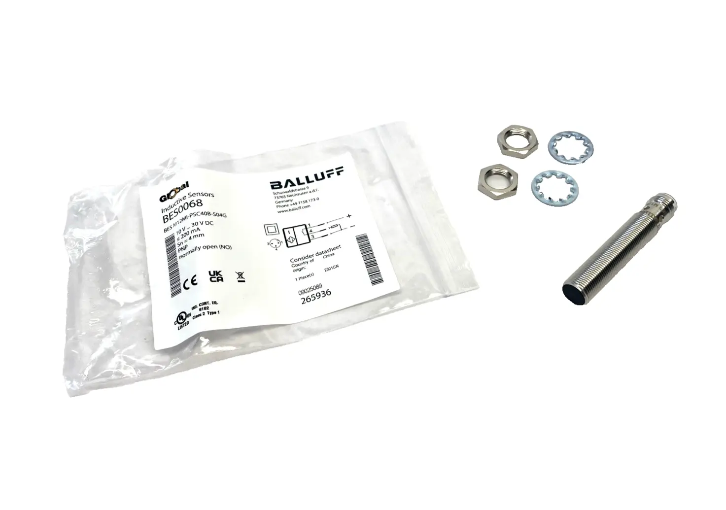 New | in-Stock Balluff BES M12MI-PSC40B-S04G Proximity Sensors Michigan US | Maverick Industrial Sales #1460536