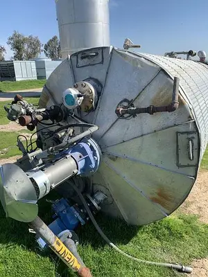 Tank, 2,000 Gallon, 316L Stainless Steel, UL 142, 5' X 14', Agitated #S743622