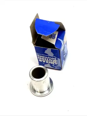 USED PBC LINEAR FLANGED LINEAR SLEEVE BEARING 1/2" ID 1" LONG