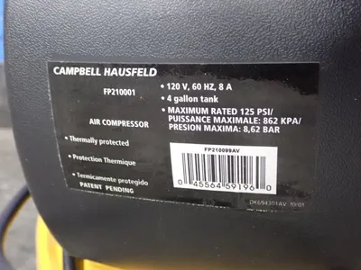 USED 2002 CAMPBELL HAUSFELD FP210001
