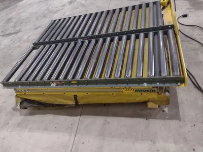 3500 LB X 60" X 48" SOUTHWORTH MODEL #LS4-36 HYDRAULIC SCISSOR LIFT TABLE, 110V SINGLE PHASE: STOCK #20928