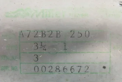 USED MILLER A72B2B CYLINDER BORE 3-1/4" STROKE 3"