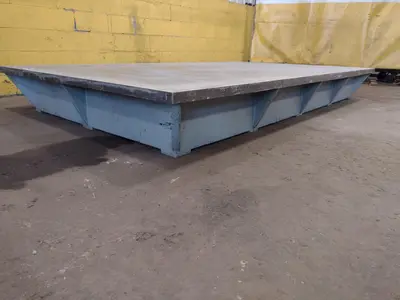 10' X 6' X 13" STEEL LAYOUT TABLE: STOCK #23784