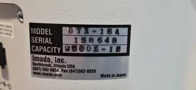 Imada DTX-15A Desktop torque gauge 200N-cm 20Kgf.cm 15lbf.in (BIN262)