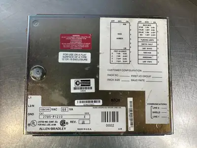 Used Allen-Bradley 2705-P12J3 Automation Control (HMI) South Carolina US | Palmetto Automation #1158216