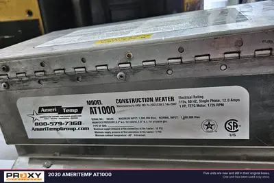 Used 2020 AMERITEMP AT1000 Towable Heaters Wisconsin US | Proxy Equipment #1385034