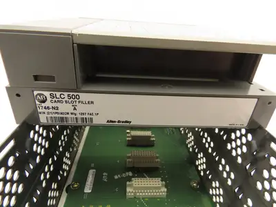 Allen Bradley SLC500 7 Slot Modular Chassis With 3 Card Slot Fillers Ser.B