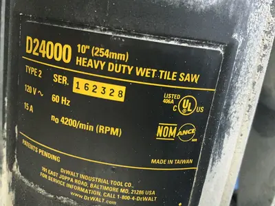 Used DEWALT D24000 Mosaic Saws Ohio US | HGR 24 #1463330