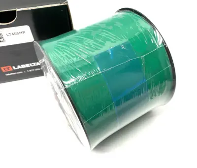 USED LABELTAC PRO MODEL HIGH PERFORMANCE 10 YEAR VINYL LABEL, GREEN, 4"