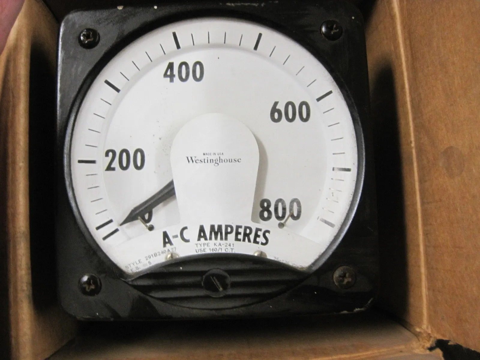 NEW WESTINGHOUSE KA-241 ANALOG METER 0-800 KA241