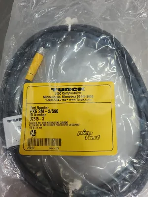 Turck PKG 3M-2/S90 (ID# U2515-3) Cable Unit. 5A-12/2