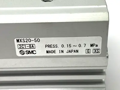SMC MXS20-50 Pneumatic Cylinder Dual Rod Slide Table 20mm Bore 50mm Stroke - New Other
