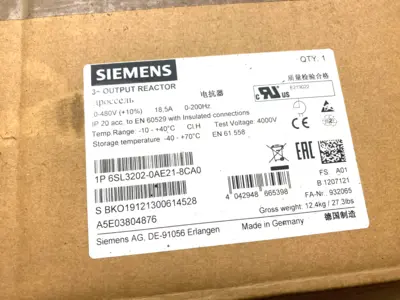 USED SIEMENS SINAMICS OUTPUT REACTOR 380-480V