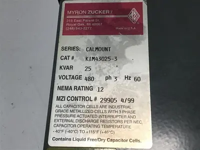 USED MYRON ZUCKER KIM43025-3