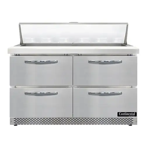 Continental SW48N12-FB-D 48" Sandwich/salad Prep Table W/ Refrigerated Base, 115v