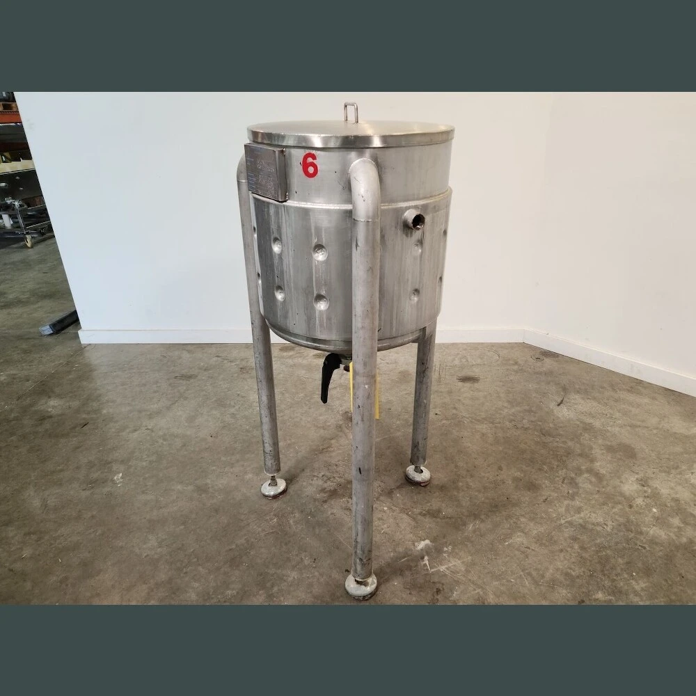 80 Liter SS Steam-Jacketed Kettle Tank