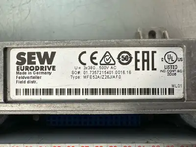 Sew Eurodrive MFE52A/Z26J/AF0 (8.4.3)
