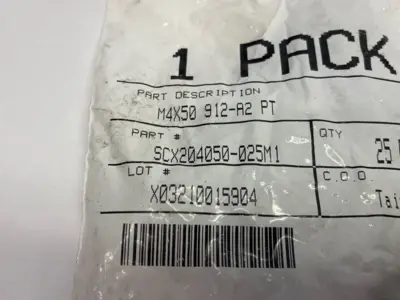 SCX204050-025M1 | Stainless Steel Shoulder Screws M4X50 912-A2 PT PKG OF 25 - New