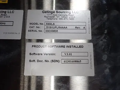 USED 2003 GETINGE SOURCING LLC 533/LS