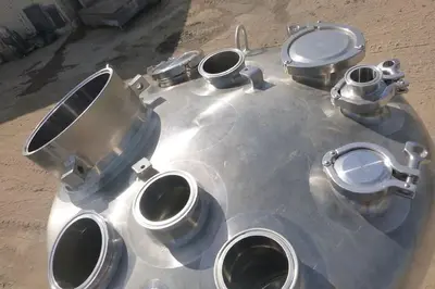 Tank, 125 Gallon, 316 Stainless Steel,  FV, 30 PSI, Fieldmeier, 24" X 52", #S743747