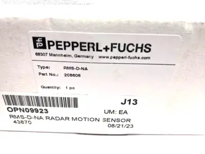 USED PEPPERL+FUCHS RADAR SENSOR, MICROWAVE MOTION SENSOR 208606