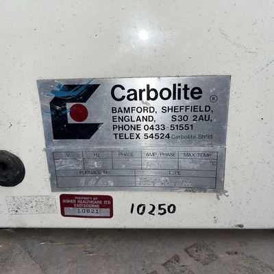 2L Carbolite Furnace Type ESF 2 + PLD 1,200 Deg. C