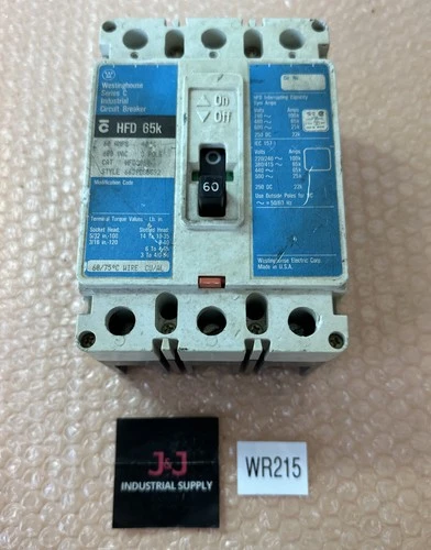 Used Westinghouse HFD3060L Relays & Switches Indiana US | J&J Industrial Supply #1077800