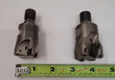 ASSORTED INGERSOLL & SECO MODULAR HEAD SHELL MILLS, 1.378IN/1.5IN CUTTING DIAMETER (2 PCS)