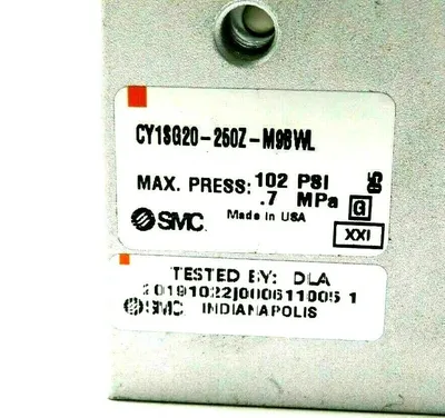 NEW SMC CY1SG20-250Z-M9BWL MAGNET COUPLED RODLESS CYLINDER CY1SG20250ZM9BWL