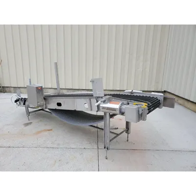 24" W x 11'-8" Long Millard MFG Food Processing Plastic Link Belt Conveyor